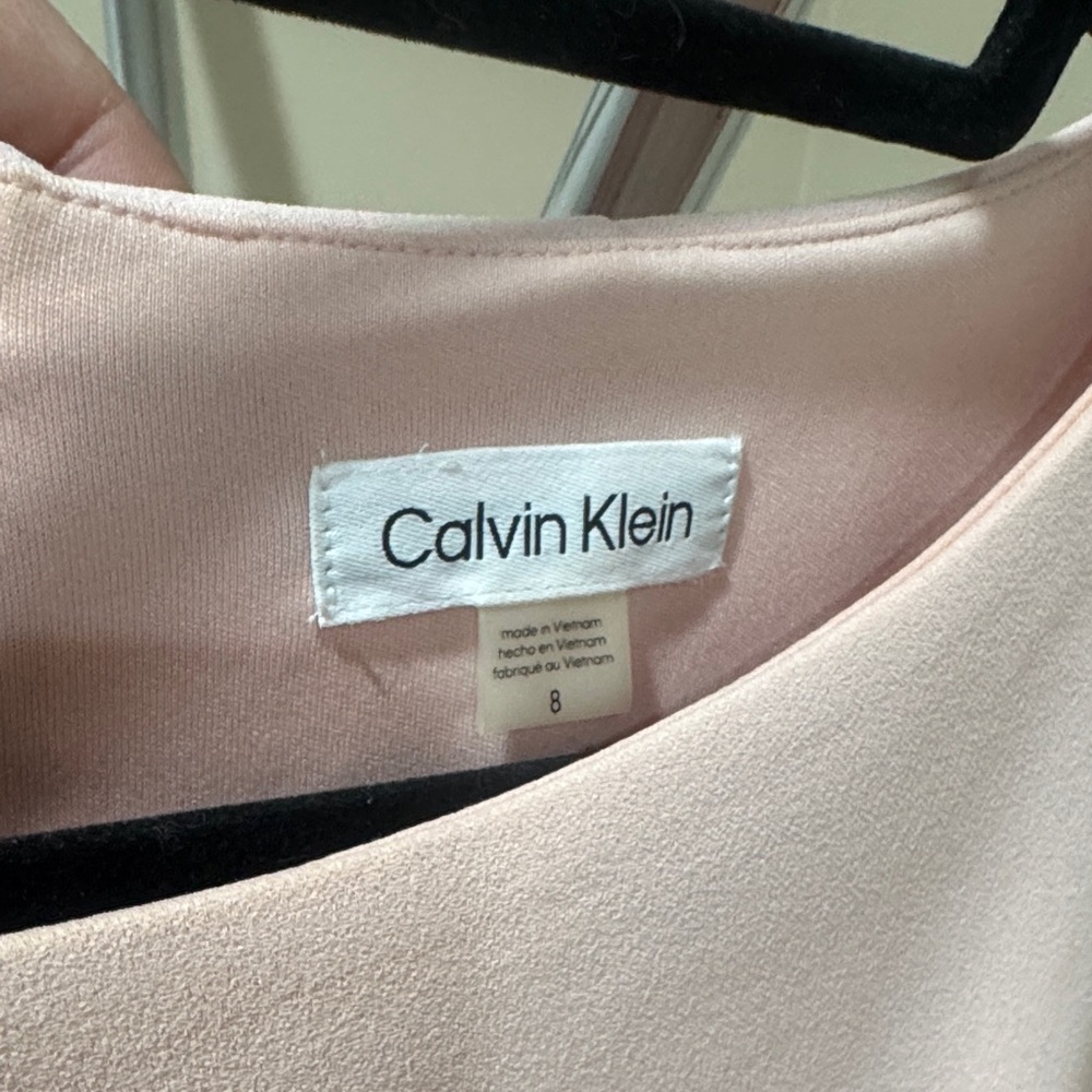 Calvin Klein Soft Pink Long Sleeve Dress - Picture 2 of 4